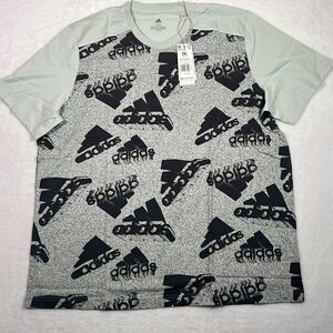 Adidas Essentials‎ Brandlove All Oversize Logo cotton T-shirt Men's 2XL NWT